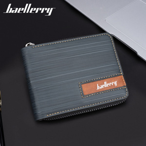 กระเป๋าสตางค์ผู้ชาย Baellerry แบบซิป ป้องกัน RFID กระเป๋าใส่เหรียญขนาดกะทัดรัด ใช้ได้ทุกวัน - Product Image 2
