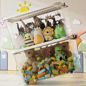Transparent Toy Storage <b>Box</b> - extra Large,<b>clothes</b> Organizer with Lid, High-transparency Plastic Storage Container - Product Image 2