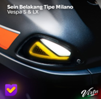 Lampu Sein LED E-MARK NEW JPA VIRTU BACK LIGHT untuk Skuter Piaggio VESPA SPRINT Primavera 150 LX 125 S125