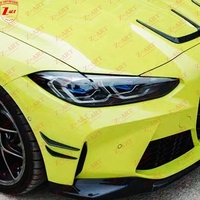Z-ART 2021 + garniture de couvercle de moteur pour BMW M3 M4 rabat de capot de moteur en Fiber de carbone sec pour BMW G80 G82 G83 séparateur de couvercle avant