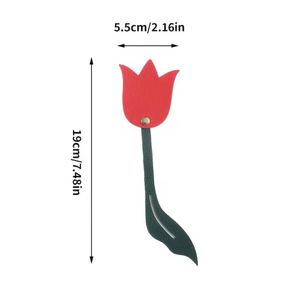 PU Leather Flower Tulip-shaped <b>Charms</b> Pendant Fashionable Leather <b>Bag</b> Accessory Household Keychain Handbag Purse Wallet Pendant - Product Image 4