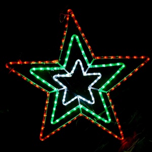 Luces decorativas hechas a mano con forma de estrella para Navidad, miniiluminación eléctrica de pared para fiesta de vacaciones, novedad - Product Image 2