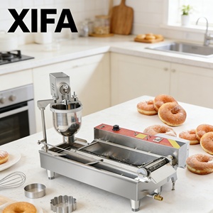 Máquinas Comerciales para Hacer Donuts, Máquina Industrial para Donuts Totalmente Automática con Máquina para Rellenar Donuts para Hoteles y Panaderías - Product Image 1