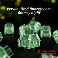 Interrupteurs Kailh Night Firefly Clicky en gros, compatibles MX pour PC, luminescents, pour clavier mécanique RGB personnalisé, commande en gros
