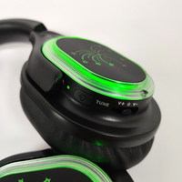Casque silencieux 4 canaux fort RF998B Système disco silencieux personnalisé Expérience sonore entourée de basses riches pour la fête