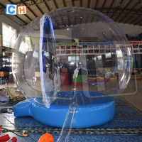 Bulle de Neige Gonflable pour Décorations de Noël, Cabine Photo Dôme