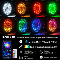 Nuevo Diseño en Oferta, Kit de Luces LED Multicolor para Llantas de 12V, 15/17/19 Pulgadas, 4 Piezas, para Adaptación/Actualización de Todos los Autos