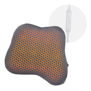 <span class=keywords><strong>Coussin</strong></span> lombaire en mousse à mémoire de forme intelligente <span class=keywords><strong>Vibration</strong></span> <span class=keywords><strong>Coussin</strong></span> de massage du dos tricoté pour siège de <span class=keywords><strong>voiture</strong></span> de bureau à domicile Caractéristique de chauffage confortable - Product Image 2