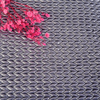 Tissu matelassé antistatique en polyester 100% de haute qualité, enduit d'argent, à chevrons, pour vestes de filles