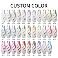 QSHY OEM 1kg miroir réfléchissant argent Chrome UV vernis à ongles Soak-Off métallique Gel liquide Art peinture