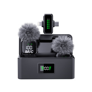 ไมโครโฟนไร้สาย QY33 2.4GHz แบบรอบทิศทาง 360 องศา เสียบใช้งานได้ทันที ไมค์หนีบปกเสื้อแบบแม่เหล็กหลากสี สำหรับการถ่ายทอดสดและวิดีโอบล็อก - Product Image 3