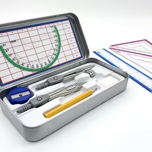 Material Escolar al por Mayor, Juego de Geometría Matemática de 9 Piezas, Juego de Dibujo Especial para Exámenes, Fábrica de Artículos Matemáticos - Product Image 3