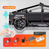 Guly 10634 1:14 SUV Pickup Truck Model Motor Driven MOC Brick Racing Car Blocks Kits Building Blocks Toy Sets