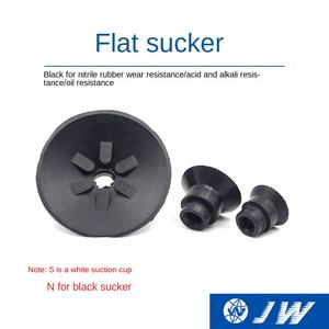 Attuatore a Vuoto JW con Ventosa ZP10-13-16-20-25-32CN/CS, Ugello Industriale Piatto Scanalato in Silicone/Nitrile Bianco e Nero - Product Image 2