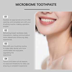Dentifrice à la menthe naturelle - Sans fluor, pour dents sensibles, blanchissant et rafraîchissant l'haleine (Marque privée/Étiquette blanche) - Product Image 4