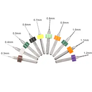 Kim cương cắt xoắn ốc sáo Bộ định tuyến Bit khoan PCB bit vi in bảng mạch máy Vonfram cacbua khoan bit cho PCB