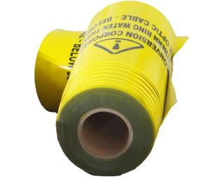 Cinta de Advertencia Subterránea Detectable Wesure Safety, Lámina de Aluminio de 0.5mm, Sin Pegamento, Impresión de Logotipo Personalizado - Product Image 1