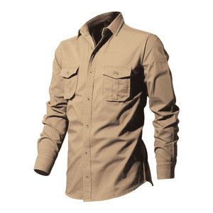 Nouvelle collection 2026 – Chemise décontractée à manches longues pour hommes, style européen et américain, ornée <span class=keywords><strong>de</strong></span> perles et multi-poches, pour le commerce transfrontalier sur AliExpress et sites indépendants. - Product Image 5