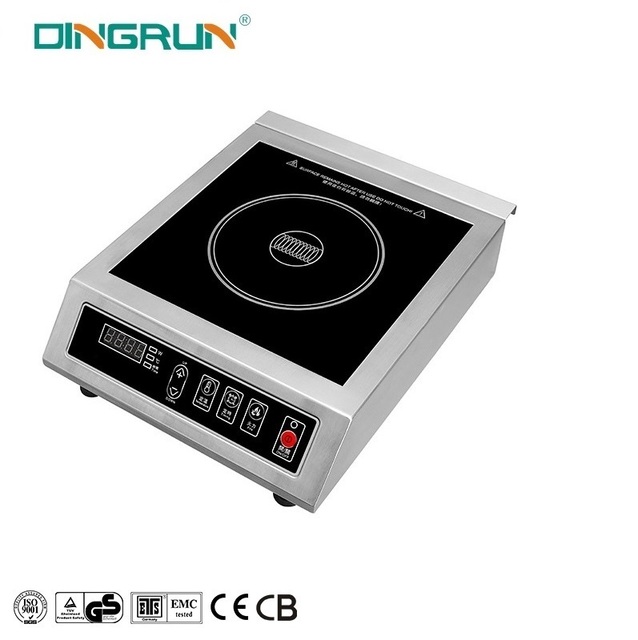High Quality 3500W Waterproof Commercial Induction Cooker Induction Top With Key Control