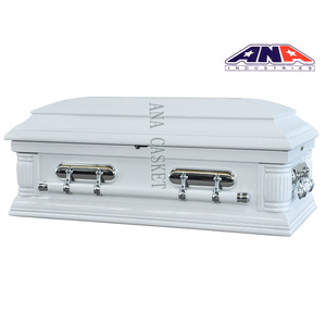 <span class=keywords><strong>ANA</strong></span> hecho en china funeral proveedor Blanco alto brillo bebé niño bebé ataúd de madera bebé ataúdes - Product Image 2
