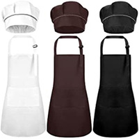 Apron Anak DIY untuk Iklan Lintas Negara, Set Celemek Masak, Merek QC, Ramah Lingkungan, Poliester Nonwoven Tanpa Lengan, Logo