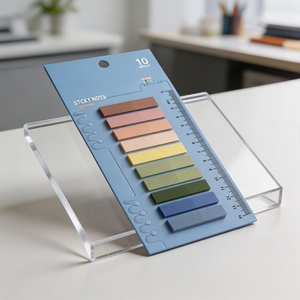 Bloc de notas adhesivas de 10 colores, pegatinas de índice autoadhesivas para organización de oficina - Product Image 4