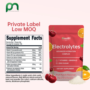 อาหารเสริมสำหรับผู้ใหญ่แบบฉลากส่วนตัว ปราศจากน้ำตาล เสริมความชุ่มชื้น บำรุงภูมิคุ้มกัน 50 กรัม+ โปรตีน 8 กรัมต่อช้อน อิเล็กโทรไลต์แบบชงดื่ม - Product Image 3