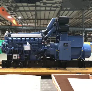 Generator Diesel tipe terbuka MGS-CN1900 Mitsubishi menghasilkan listrik 220V S16R-PTA generator Jepang