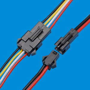 PVC & ナイロン断熱材で作られたLEDライト用135 mm電線付きオスメスJST SM 2ピンケーブルコネクタ - Product Image 5