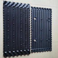 Remplissage de tour de refroidissement 1200*500mm, média de remplissage pour tour de refroidissement, emballage rigide en PVC HPVC à chevrons croisés pour tour de refroidissement