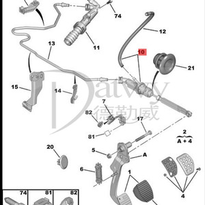 OE 9673766180 218291 218215  Peugeot <span class=keywords><strong>307</strong></span> 308 408  Maître-<span class=keywords><strong>cylindre</strong></span> d'embrayage (sans démarrage-arrêt)(marque d'origine F) - Product Image 6