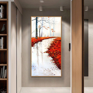 Arte <span class=keywords><strong>de</strong></span> Pared <span class=keywords><strong>de</strong></span> Porcelana <span class=keywords><strong>de</strong></span> Cristal Golden Tree, Decoración Moderna <span class=keywords><strong>de</strong></span> Lujo para Entrada <span class=keywords><strong>de</strong></span> Pasillo en Negro y Dorado - Product Image 5