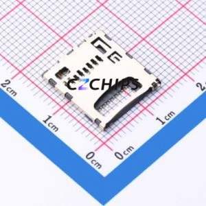 MR-1207-P8 SD Card / Memory Card Connector SMD Connector Self-Return Type MicroSD Card (TF Card) Card Holder 1.29mm - Product Image 1