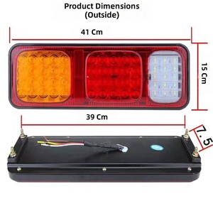 Luces Traseras LED Shiliduo de 24V de Alto Brillo, Conjunto de Luces Traseras Impermeables para Camiones, Camiones de Carga y Semirremolques - Product Image 1