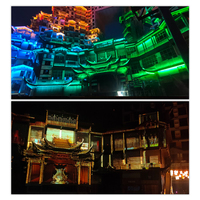 Projecteur de cartographie de bâtiment extérieur Système de projection holographique 3D de bâtiment énorme dynamique