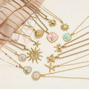 Accesorios de la <span class=keywords><strong>serie</strong></span> Beach Starfish europeos y americanos, versátiles y modernos, de acero inoxidable para mujer - Product Image 1