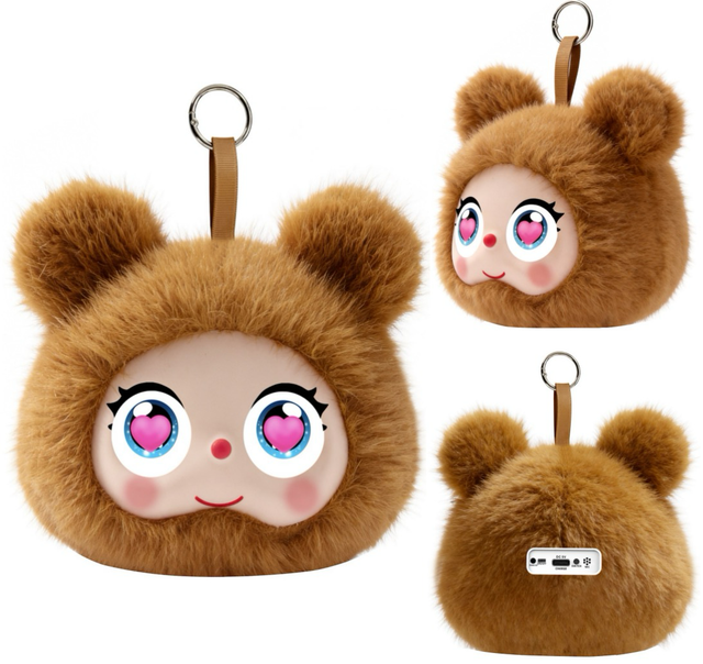 Portable Stuffed Doll Smart Speaker Tuya AI Dynamic Expression 87 Languages APP Connected Household Companion Audio Device