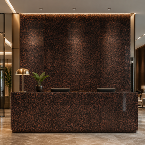 Tan Brown Modern-Style Polished <b>Granite</b> Tile UNION Brand Durable Kitchen Bathroom Outdoor Exterior Dining Use - Product Image 5