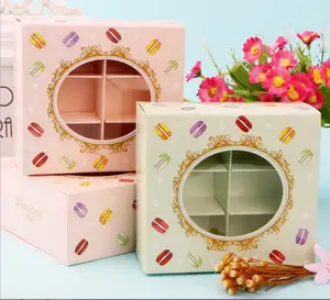 고품질 소형 Foldable 귀여운 튼튼한 다 색깔 선물 포장 케이크 종이상자