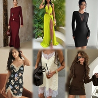 Vêtements à bas prix, vente chaude, robe décontractée pour femmes, vente en gros d'usine, livraison aléatoire, stock de vêtements