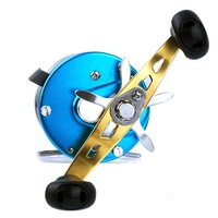 Moulinet de pêche à lancer pour eau salée et eau douce en aluminium, manivelle gauche, rapport 5.3:1, 4+1BB, frein max 8kg, poignée EVA
