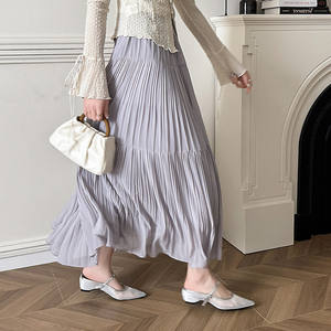 Sandalias de verano: Botines de tacón bajo con abertura frontal y adornos de red brillante, modernos y versátiles para mujer. - Product Image 4