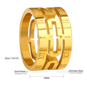 2020 24 18k <span class=keywords><strong>Gold</strong></span> Beautiful Price Color Silver Wholesale OEM Luxury Wedding Mens Ring - Product Image 3