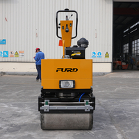 PROMO EXCEPTIONNELLE Nouvelle Compactrice Vibrante à Double Tambour FURD Moteur Changfa 9HP Haute Puissance pour Terrassement et Construction Routière