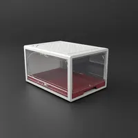 Custom Plastic Storage Box, Clear Drop Front Shoe Box