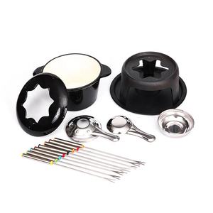 Kit de cuisson personnalisé pour four <span class=keywords><strong>à</strong></span> <span class=keywords><strong>fondue</strong></span> au fromage, petit format, antiadhésif, en fonte, écologique, métal, 16,5x9,5cm - Product Image 2