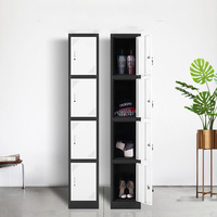 Armoire de rangement en métal à 5 portes, armoire de rangement en acier pour gymnase étudiant casier en fer