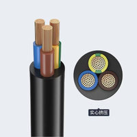 Precio de fábrica Cable de cobre aislado de PVC 4core 20/18AWG Conductor trenzado revestido de construcción flexible MOQ Auto industrial