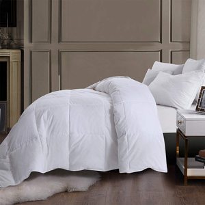 100% algodón raya blanca lujo 400 hilos tamaño completo/reina plumón de ganso y edredón de plumas - Product Image 3