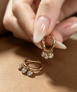Pendientes de Oro de 18k de Lujo Xinfly para Boda, Joyería Nupcial, Regalo, Pendientes Hipoalergénicos Duraderos, Joyería Fina, Joyería de Lujo - Product Image 5